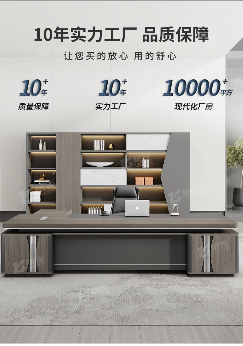 Description Picture 5 of itemWriting Corner Desk Reception Drawers Executive Computer Office Desk Organizer Modern Escritorios De Oficina Office Furniture