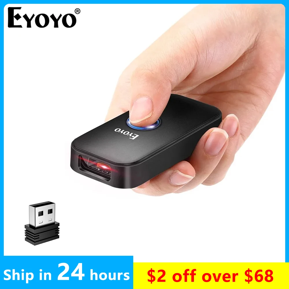 Eyoyo EY-009P Mini Bluetooth 2D Barcode Scanner 3-in-1