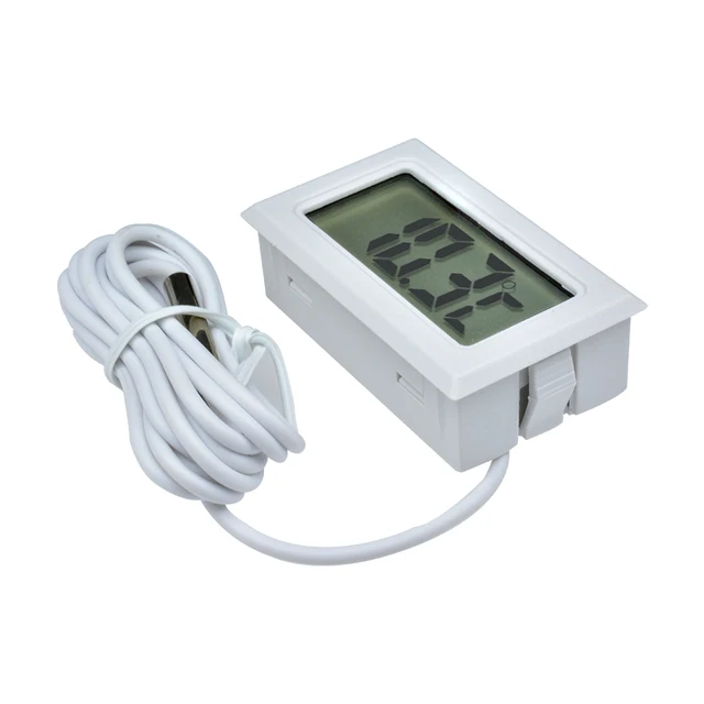 FY-10 LCD Digital Thermometer Aquarium Car Water Bath Temperature Tester Detector Monitor Embedded Temperature Sensor 1M 3M 5M 5