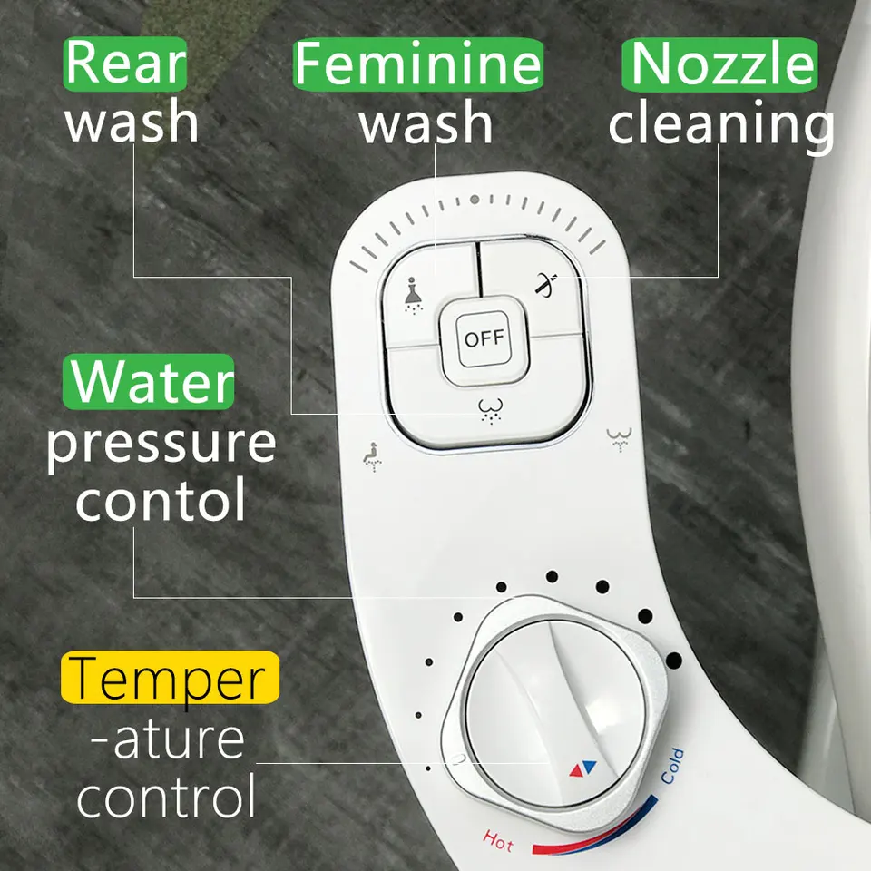 WC Doccia, Attacco Per Bidet Con Acqua Calda - Gadingo Bidet FF-02 Per - Foto 2