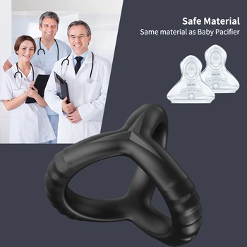 Penis Ring Reusable Silicone Semen Cock Ring Penis Enlargement Delayed Ejaculation Sex Toys For Men 2
