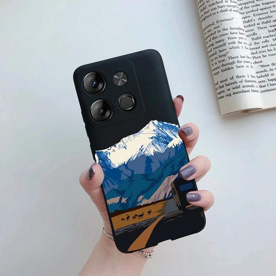 Tecno POP Silicone Daisy Shockproof Phone Cover