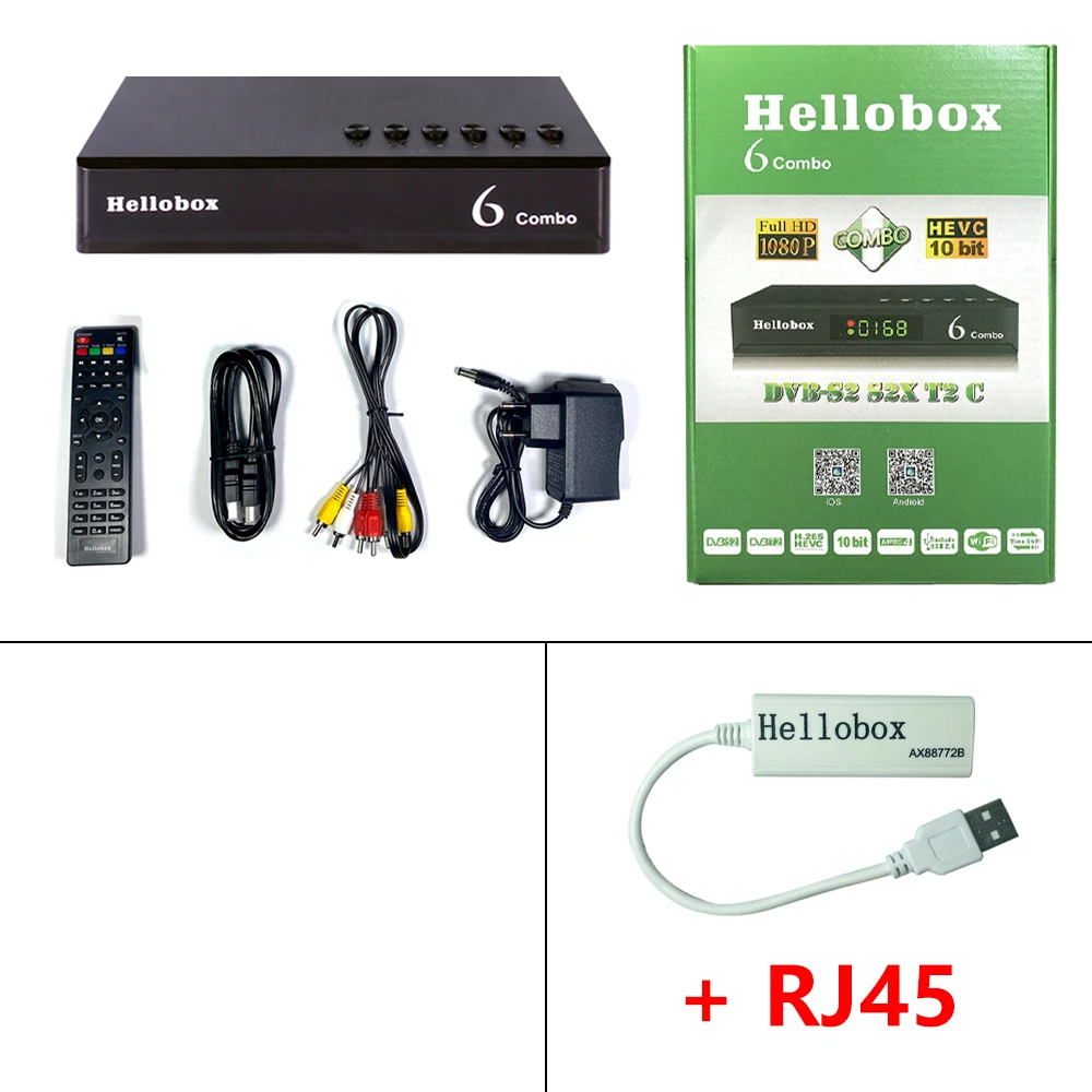 antenna tv channels Satellite Receiver Hellobox 6 Combo H.265 DVB S2X DVB-T2 DVB-C Cline Newcamd Scam Auto Biss Powervu Satellite Receiver Hellobox6 indoor tv antenna TV Receivers