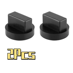 Durable Rubber Lift Jack Stand Pad - Slotted Frame Adapter & Disk Protector Tool (2Pcs)