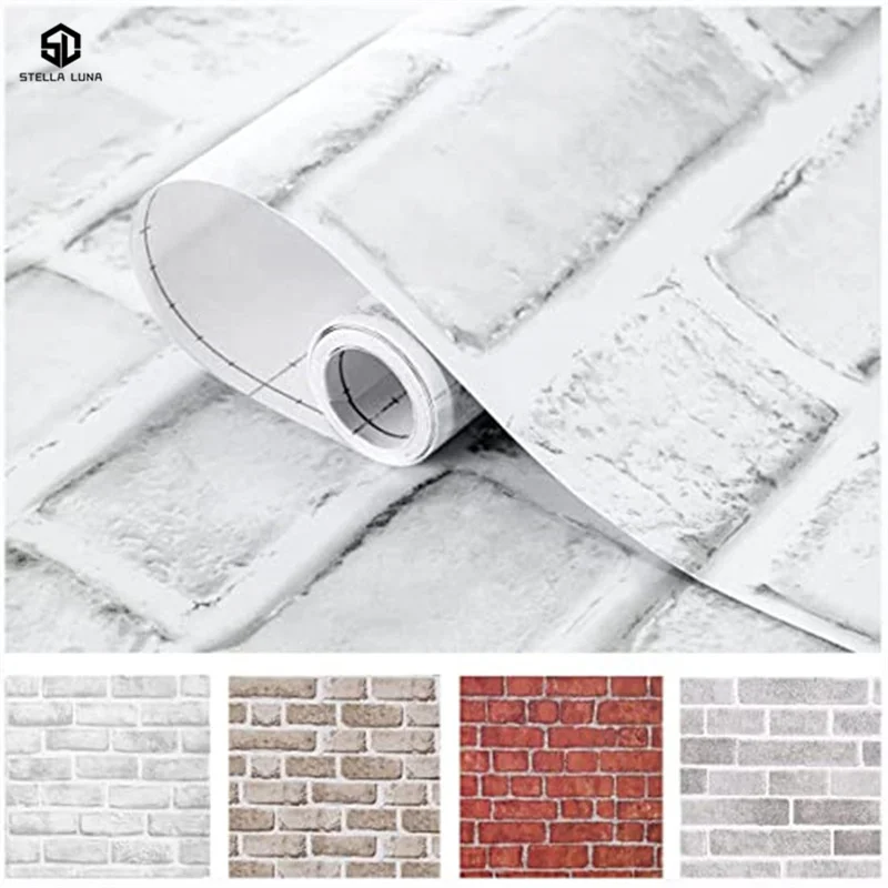 

Brick Wallpaper Peel And Stick For Bedroom Faux Brick Kitchen Cabinets Home Decor Wall Stickers Papel De Parede Stickers Muraux