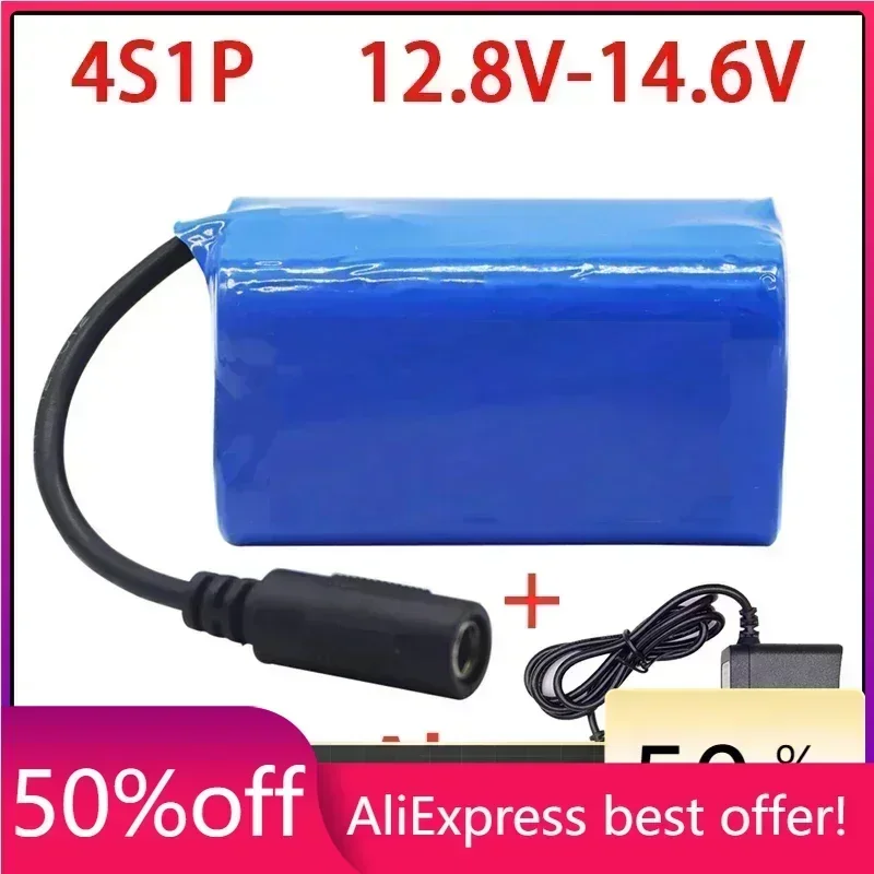 

12.8 V 12800 mAh 18650 Li-lon Battery bike lights Head lamp special battery pack DC 5.5MM