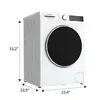 Front Load Washer-LED Display-5 Wash Cycles-2.2 cu ft Capacity-Quiet Operation-Stainless-Steel Tub-Easy Start-Up-Anti-Wrinkle 5
