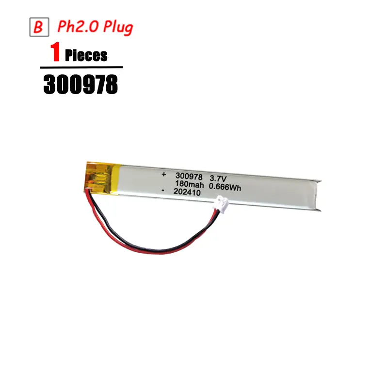 3.7V Lipo Battery Ph2.0 Plug Rechargeable Lithium Battery 3.7V For PS4 Humidifiers GPS Navigation  Bluetooth Speaker MP3 MP4 - Image 13