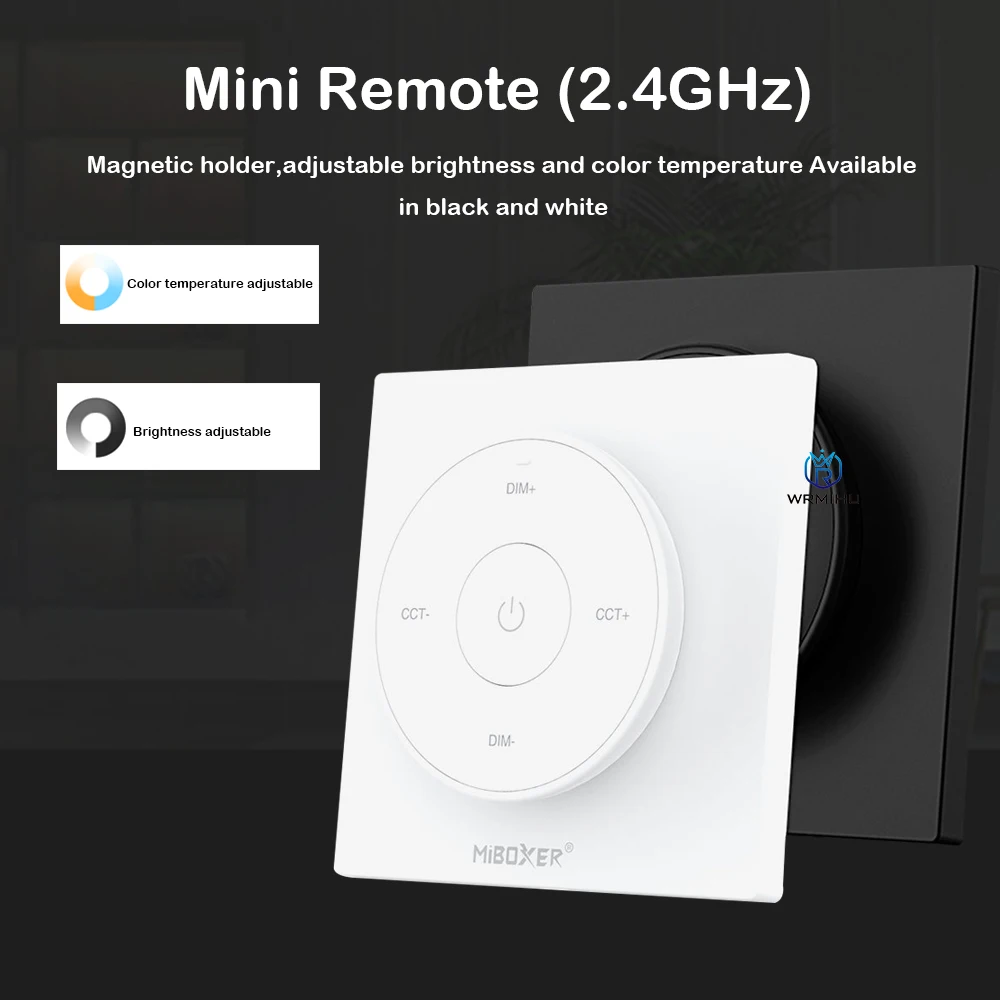 MiBoxer K2 2,4G мини Круглая Панель цветовой температуры дистанционное управление Регулируемый диммер беспроводной контроллер для светодиодной ленты