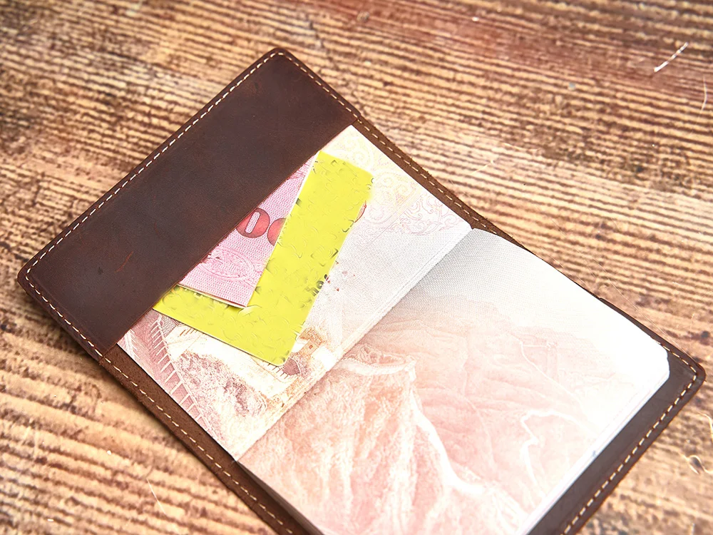Genuine Leather Passport Holder