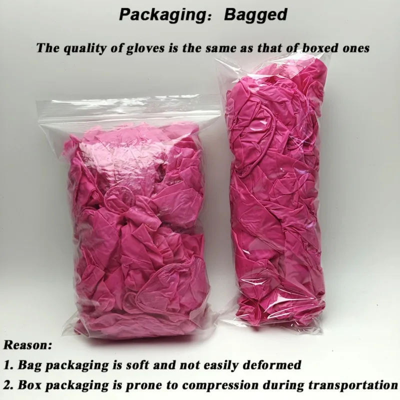 50/100PCS Disposable Pink Nitrile Gloves for Hairdressing Manicure Washing Cars Waterproof Dishwashing Kitchen Tools Latex Free disposable gloves,dishwashing gloves,nitrile gloves,protective gloves,cleaning gloves