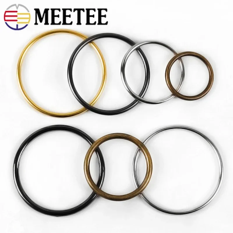 10pcs/pack O rings Metal Non Welded Nickel Plated Collars Round Loops Belt  Buckle Package Accessorie 12mm-38mm - AliExpress