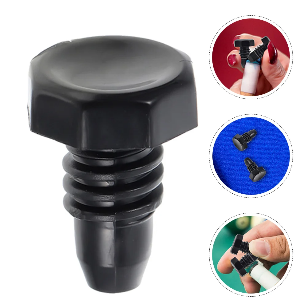 

10 Pcs Pool Cue Billiard Bottom Covers Plastic Plugs Accessories Replacements Protectors Club Protective for