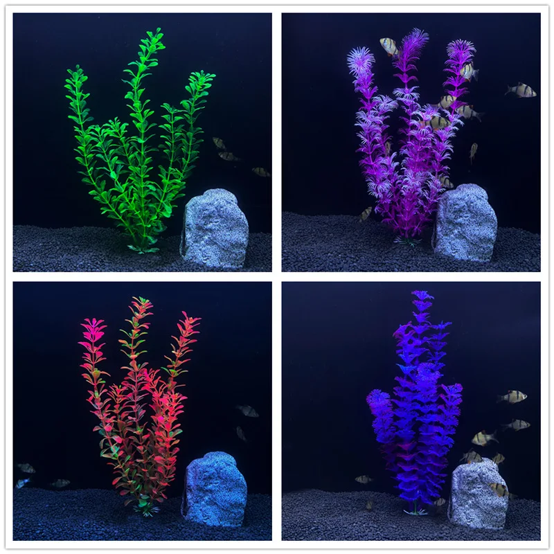 Artificial Aquarium Plants 30cm High Fish Tank Decorations