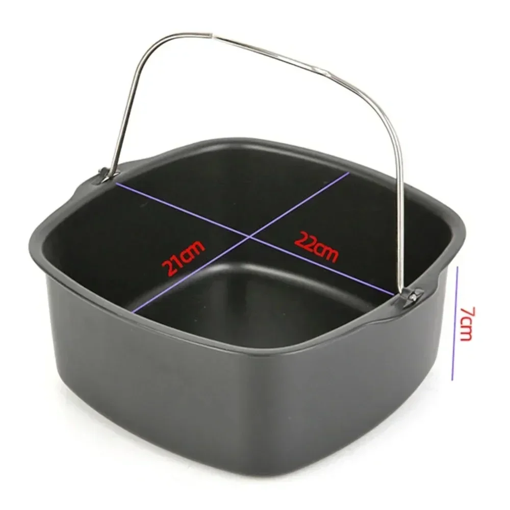 Non-Stick Air Fryer Baking Tray & Basket Oven-Safe Cake Pan for Philips Multi-Use Kitchen Tool air fryer baking tray air fryer accessories air fryer basket baking pan baking pan tray
