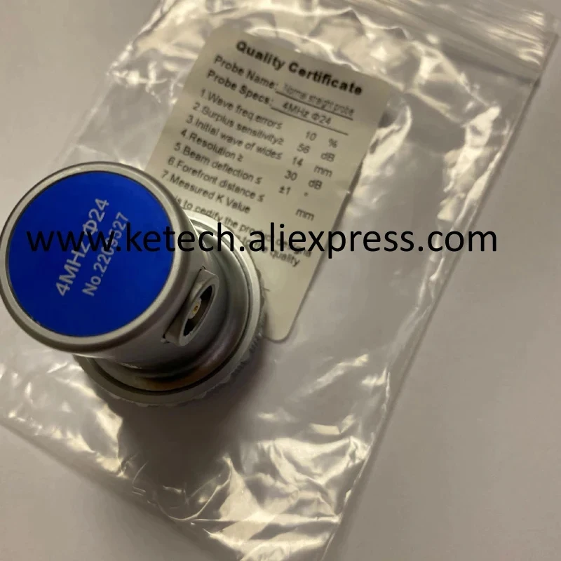 Ultrasonic Flaw Meter Transducer 4MHz 24mm Straight Beam Probe