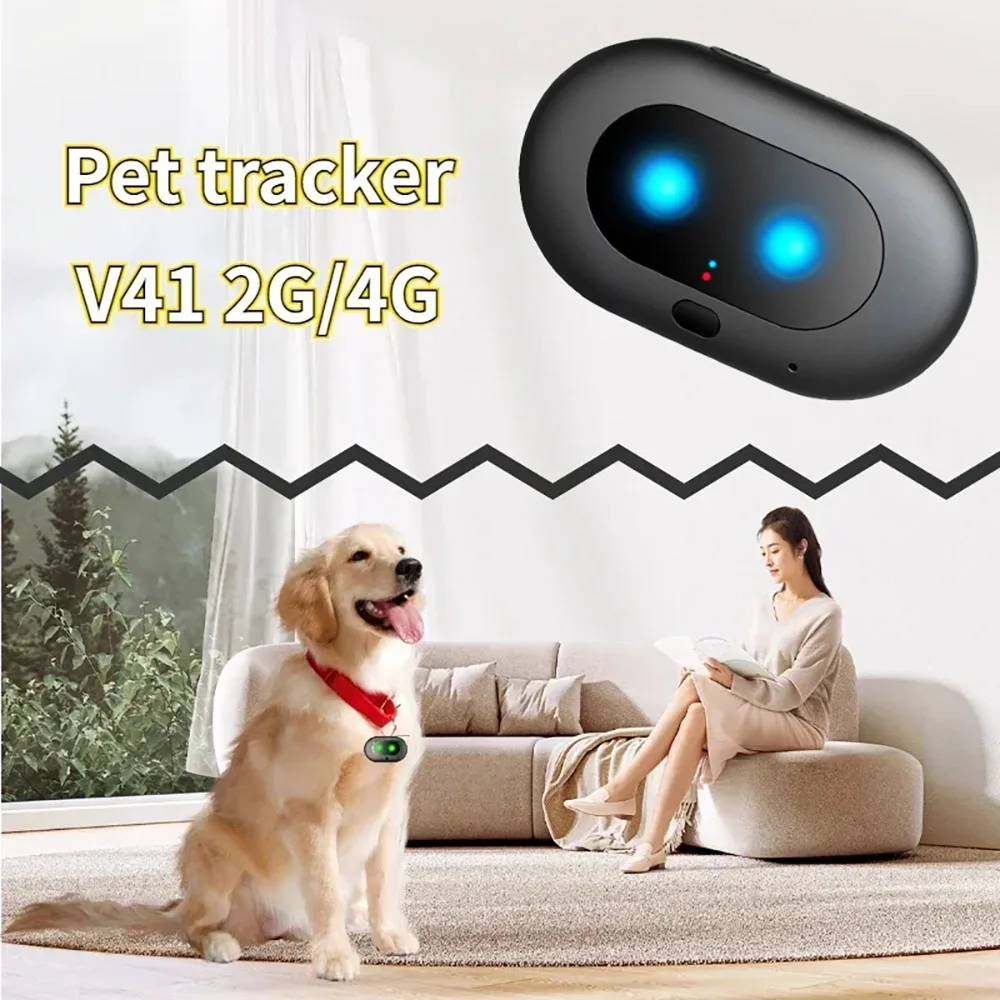 New Arrival 4G GPS Pet Tracker Voice Monitor, Pet Dog Smart Gps Anti-Lost Alarm Locator IP67 Waterproof Tracker With Free APP