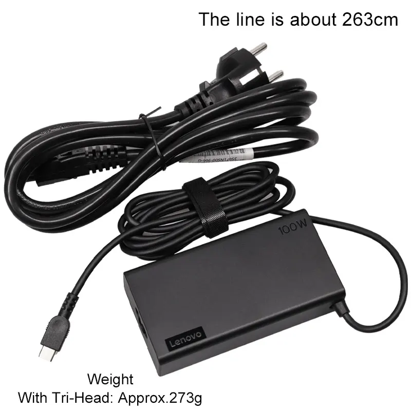 레노버 씽크패드  PD 충전기 100w Type-C 노트북 전원 공급 장치 16+P 어댑터 썬더볼트 USB-C 전원 코드 범용 20V5A