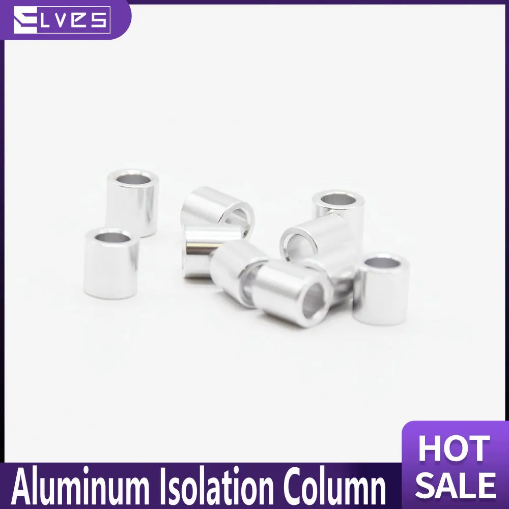 ELVES 100PCS 3D Printer Parts Openbuilds Aluminium Spacer V-slot Isolation Column Separate Pillar Quarantine Bore M5*8.3mm