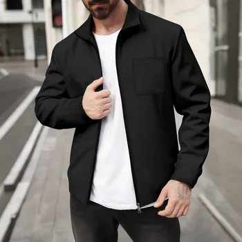 Men's Fitness Lapel Jacket Coat