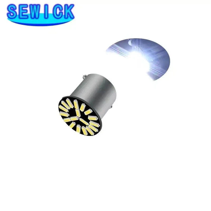 100Pcs 1156 P21W 7506 BA15S 18SMD 4014 LED ڵ     1156 ڵ 극ũ   õ   12V