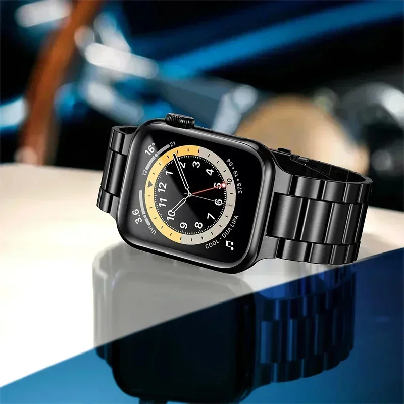 Elegant Stainless Steel Watch Strap - Premium Metal Bracelet Band