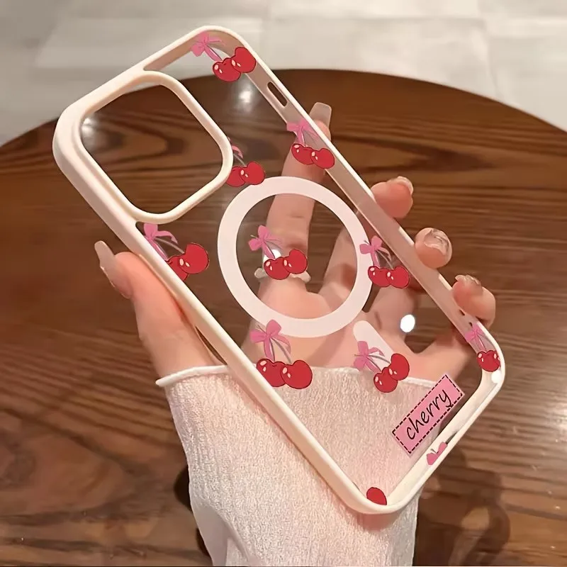 Cherry Blossom Magnetic Phone Case | Magsafe Wireless Charging Compatible Cover