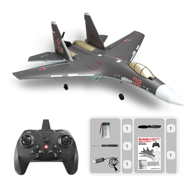Flexible R/C Aircraft 360°Flip-Roll Stunt RC Fighter Foam Model Plane Outdoor Play LED Glider EPP Toy Kids Favor Playset 4