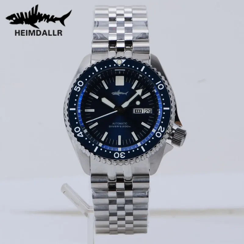 

HEIMDALLR Men NH36 Automatic Movement Watch 200M Waterproof Sapphire Crystal Luminous Vintage Dive Mechanical Men Wristwatch 007
