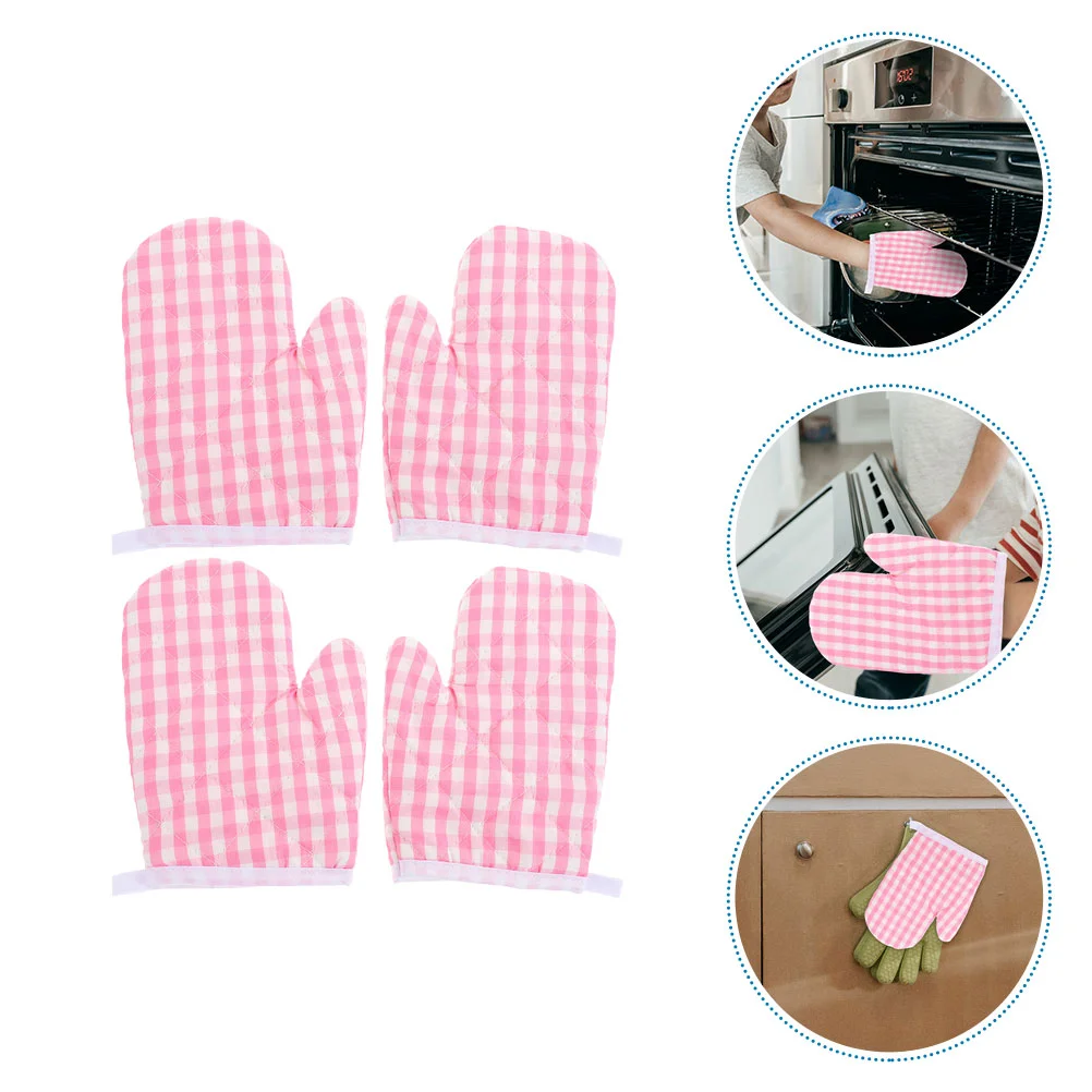 

4 шт., Детские термостойкие варежки для духовки