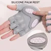 AOLIKES Breathable Cycling Gloves Workout Gym Gloves for Men Women Weight Lifting Fingerless Gloves Training Exercise Fitness 3