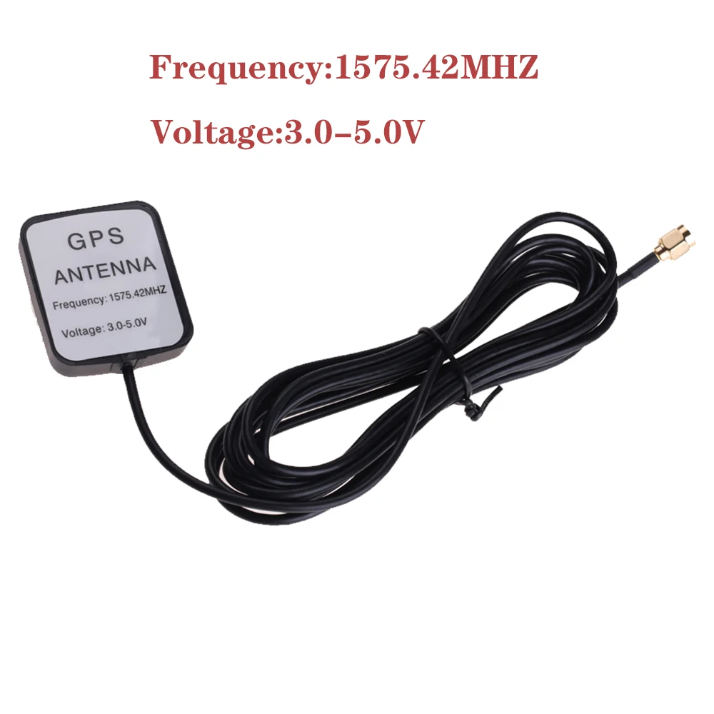Car GPS Antenna Car GPS Signal Antenna GPS Receiver Signal Enhance Device SMA Conector Auto Accessories Suit For Car Navigation Radio DVD