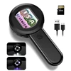 Hayve 2‘’ Digital Microscope 100X Zoom Magnifying Glass with Light Coin Magnifier with 2 Color Light Mode Windows/Mac Compatible 1