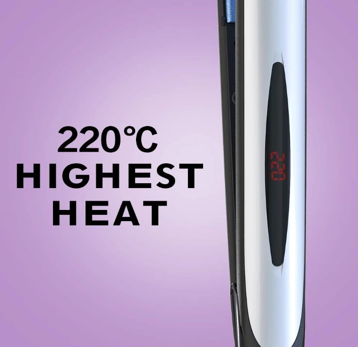 Hair Iron 1 inch ionic Ceramic Hair Straightener Professional iron with LED digital and temperature control 5