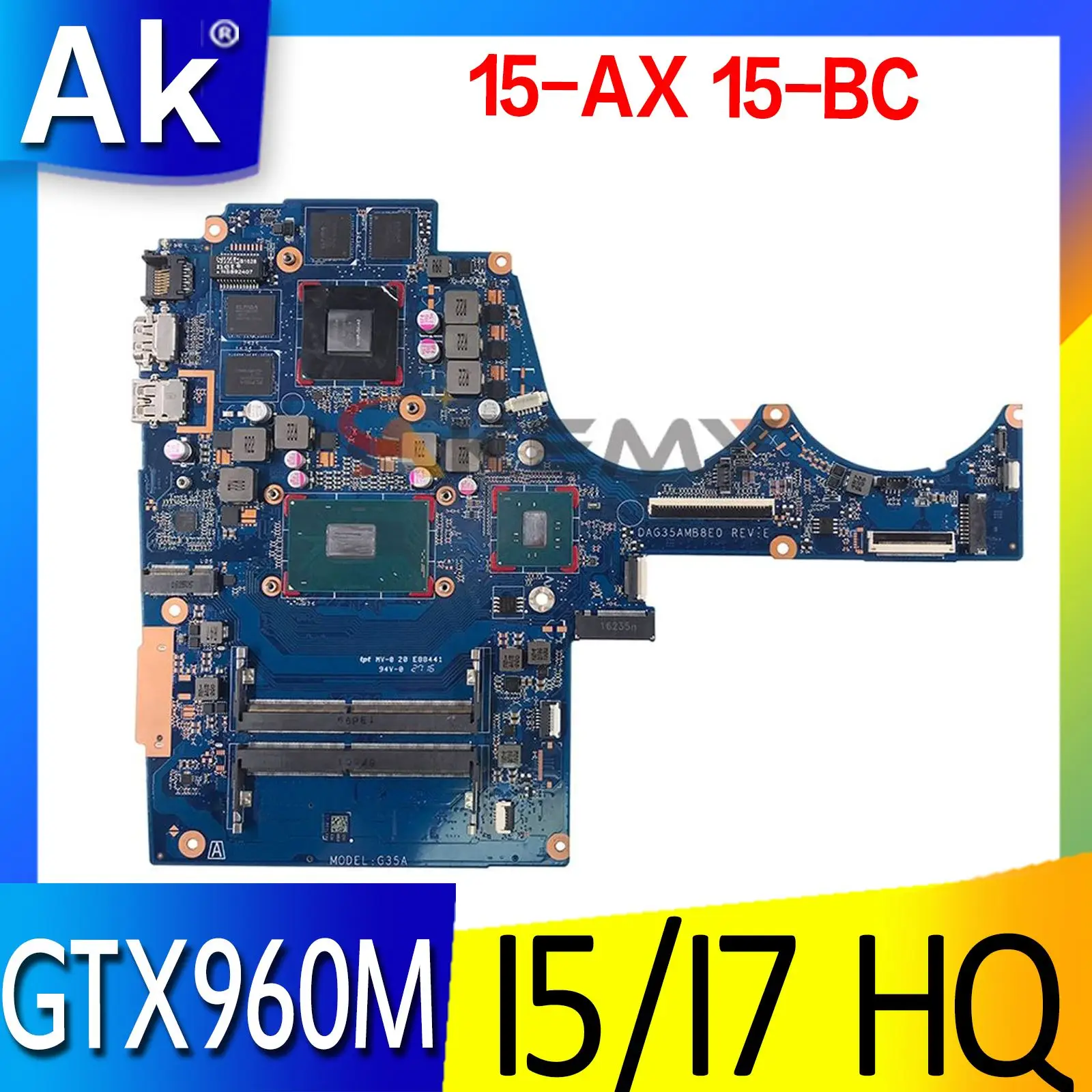 DAG35AMB8E0 G35A для ноутбука HP 15-AX 15-bc015tx 15-BC материнская плата со стандартным стандартом