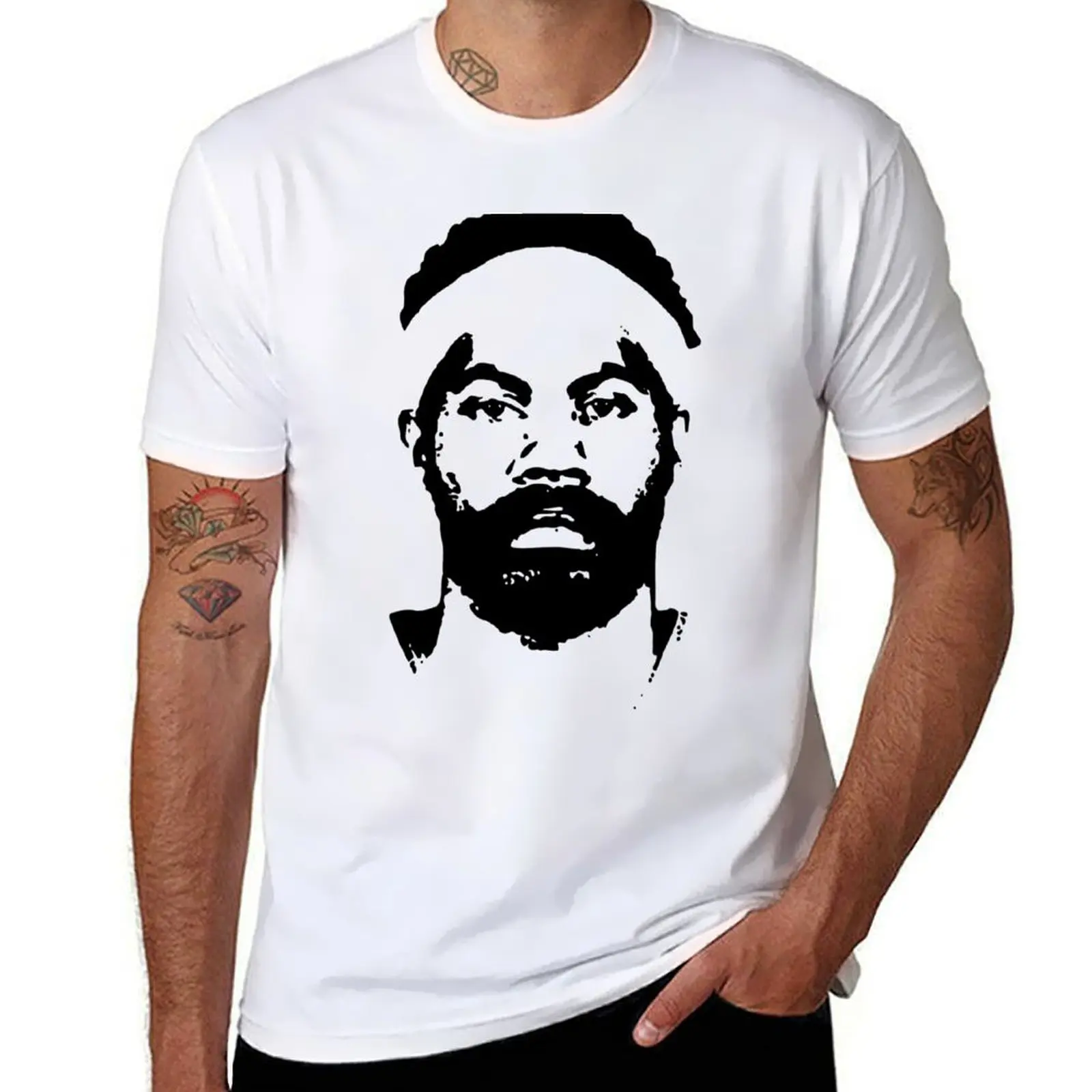 Rasheed Wallace Fan Sheed Face Unc Blue North T-Shirt Blacks Plus Size Magliette Bianche Da Uomo
