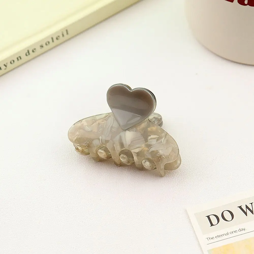 Creative Acetate Hair Claw Clip Love Headwear Hair Clip Hair Accessories Headdress Barrette Women