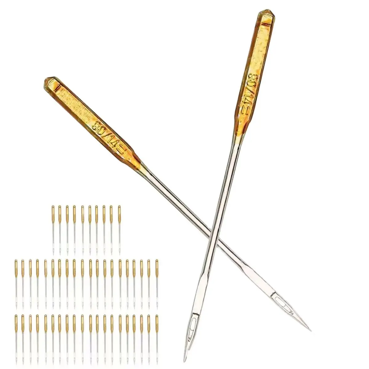 Sewing Needle Five Size Titanium Plated For Singer Electric Sewing Machine 9#+11#+14#+16#+18#
