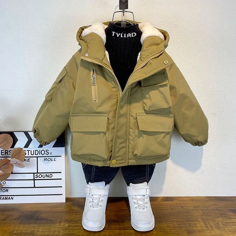 

MODX Down Parkas Winter 2023 Children Thick Coats For Baby Warm Outdoors Jackets Kids Outerwear Hoodies Teenagers Clothing Tops