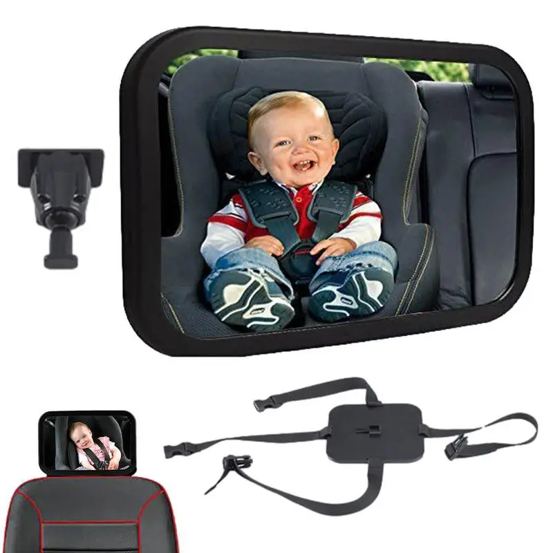 

Car Mirror Baby Rear Facing Seat Safety Car Seat Mirror For Rear Facing Infant Child Baby Mirror For Car With Wide Crystal Clear