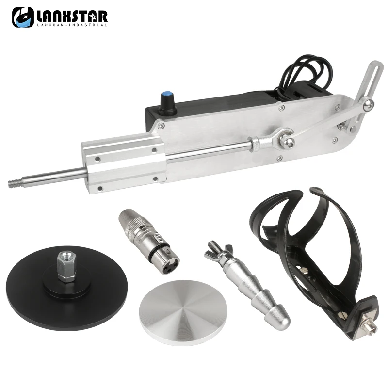 

Telescopic Linear Actuator Reciprocating Mechanism Motor Stroke 20MM-120MM Adjustable 3XLR Connector Suction Cup 80mm Plate