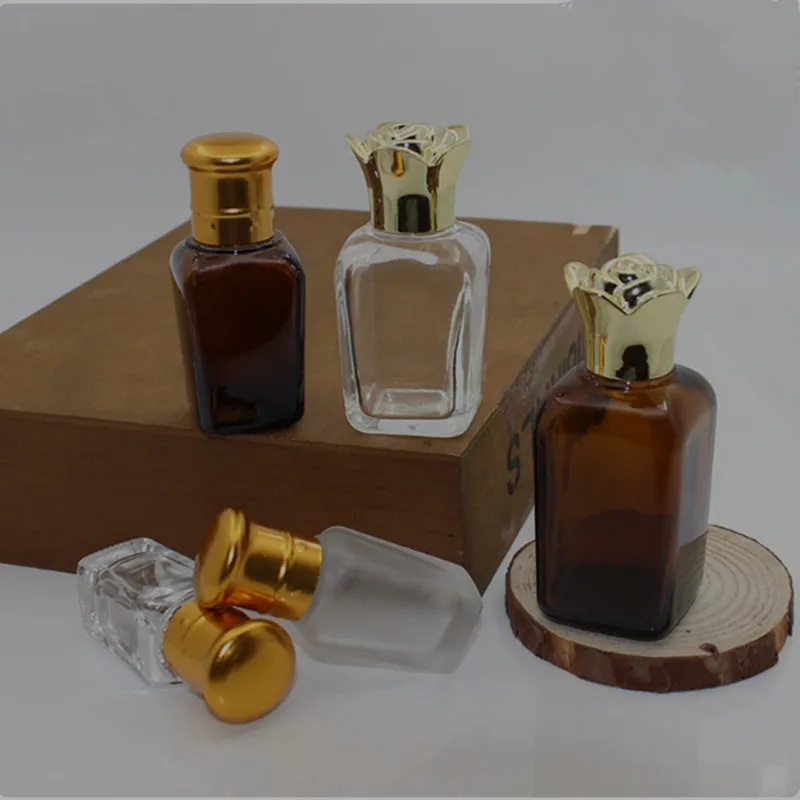 20pcs Square Glass Bottles with Inner Plug – Empty 10ml 20ml 30ml 50ml Refillable Conta... - SKU CBGS1906 - UGI Packaging