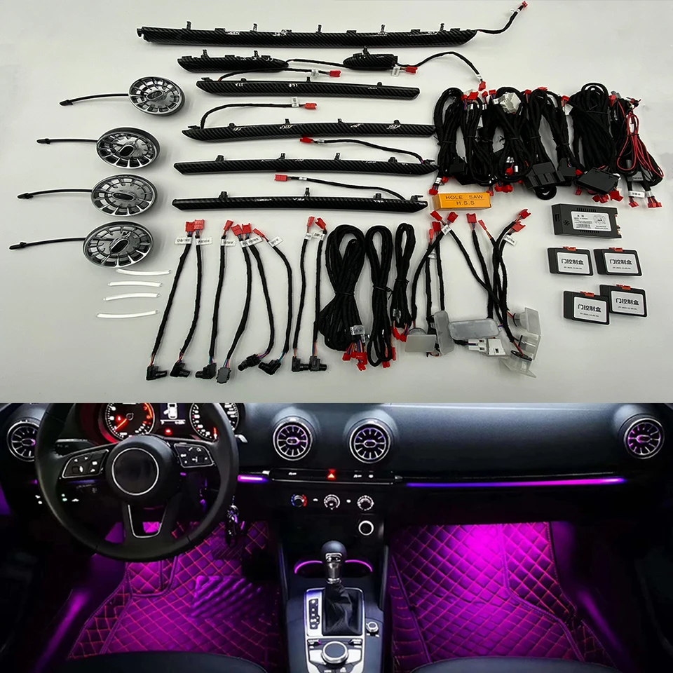 アンビエントライトアウディ A3 8V 8Y S3 RS3 2013-2021 LHD RHD