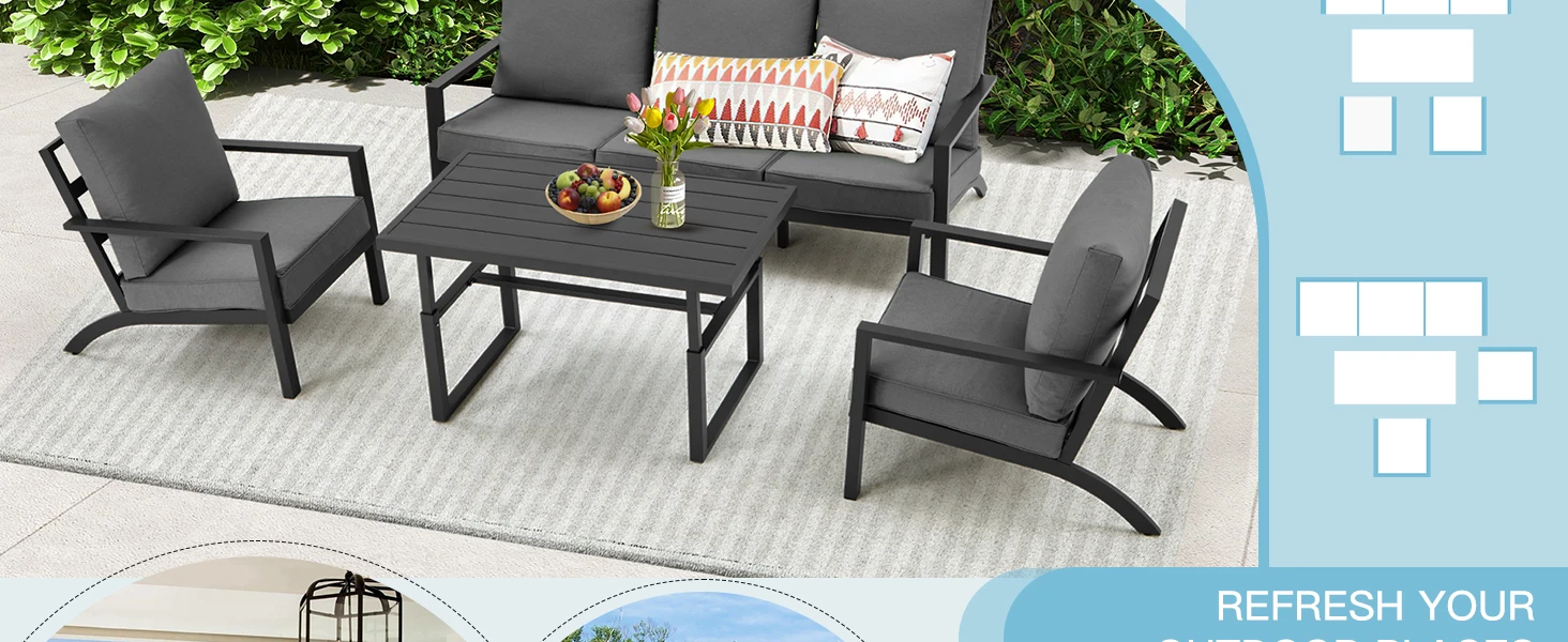 Aluminum Patio Furniture Set