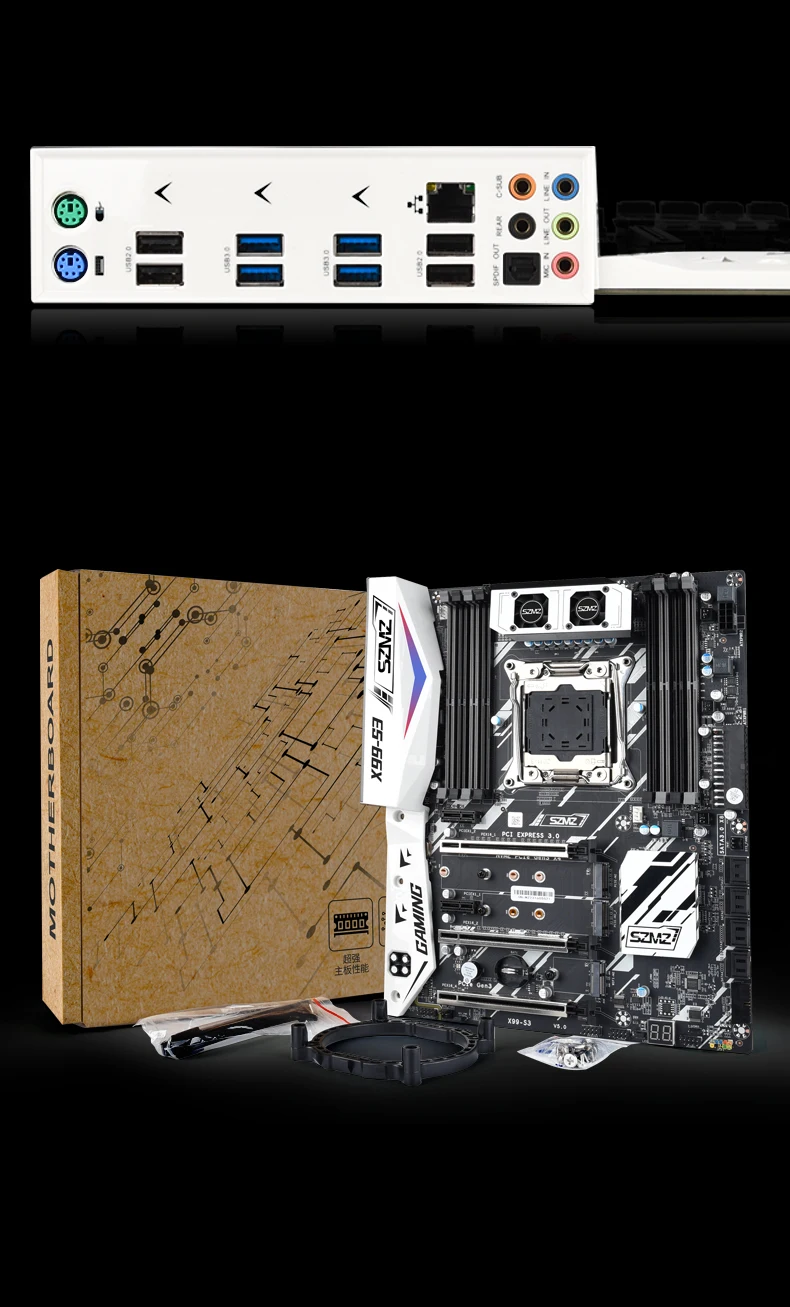 SZMZ X99 S3 Motherboard Support DDR4 Memory CPU 256G LGA 2011-3