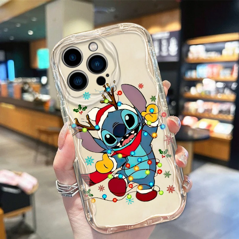 thumbnail image 1 of Disney-funda de Mickey de Navidad para Apple iPhone 15, 14, 13, 12, 11, XS, XR, X, 7, 8 Pro Plus, Max, funda de teléfono de aceite de onda suave transparente, 1 of 5