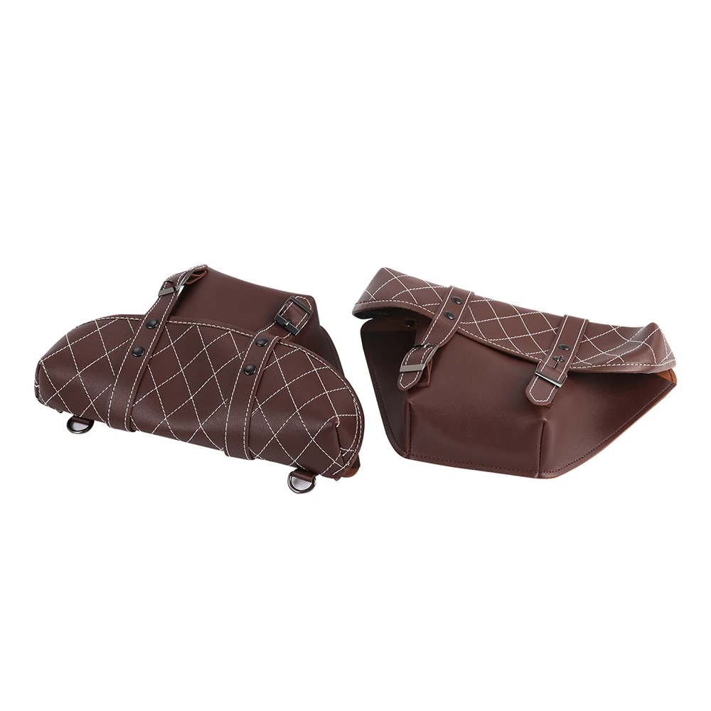 Classic Motorcycle Saddlebags Tool Luggage Side Bag Pouch