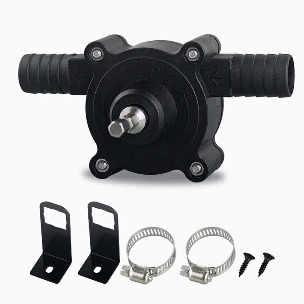 Electric Drill Pump Diesel Oil Fluid Water Pump Self-priming Drill-Powered Pump DC Pumping Machine Home Garden Outdoor Tool