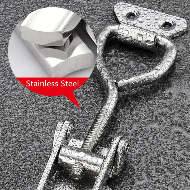 Iron Galvanized/Stainless Steel Adjustable Toggle Clamp Catch Clasp Quick Release Clamp Anti-Slip Push Pull Toggle toggle latches buckle clamp