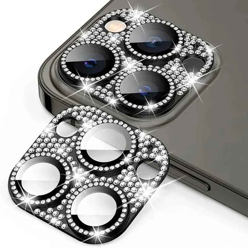 VIDRIO TEMPLADO P/ IPHONE 11 / 11 PRO CAMARA TRASERA C/ DIAMANTES